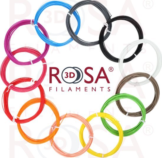 ROSA3D filament ROSA3D PEN BOX PLA 12 základních barev x 10 m