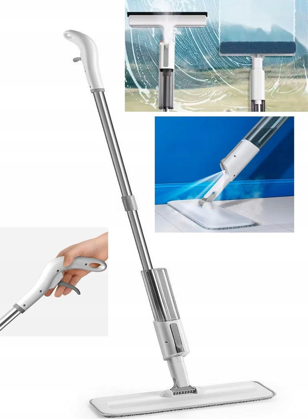 Promis Mop MOP s rozprašovačem + čistič oken 3 v 1 rozprašovač Promis ULTRAMOP