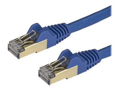 Patchcord StarTech CAT6A, STP, 1m, modrý (6ASPAT1MBL)