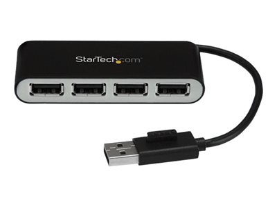 StarTech.com 4 Port USB 2.0 Hub - USB Bus Powered - Portable Multi Port USB 2.0 Splitter and Expander Hub - Small Travel USB Hub (ST4200MINI2) - Rozbocovac - 4 x USB 2.0 - desktop