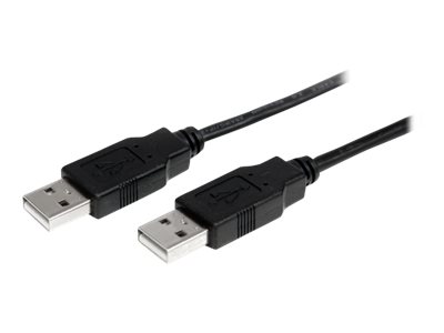 StarTech.com 1m USB 2.0 A to A Cable - M/M - 1m USB 2.0 aa Cable - USB a male to a male Cable (USB2AA1M) - Kabel USB - USB (M) do USB (M) - USB 2.0 - 1 m - černá - pro P/N: ST4200MINI2, SV231HDMIUA