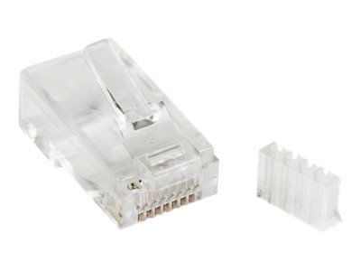 StarTech.com Cat 6 RJ45 Modular Plug for Solid Wire - 50 Pack (CRJ45C6SOL50) - Síťový konektor - RJ-45 (M) - CAT 6 - průsvitná (balení 50) - pro P/N: WIRC6CMPBLU