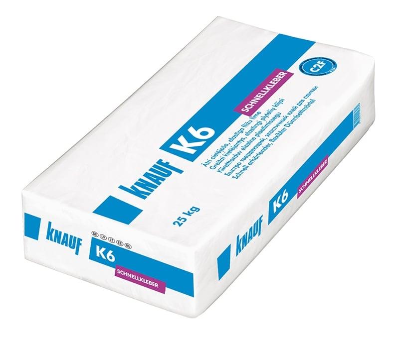 KNAUF Rychletuhnoucí lepidlo na obklady a dlažby K6, 25 kg