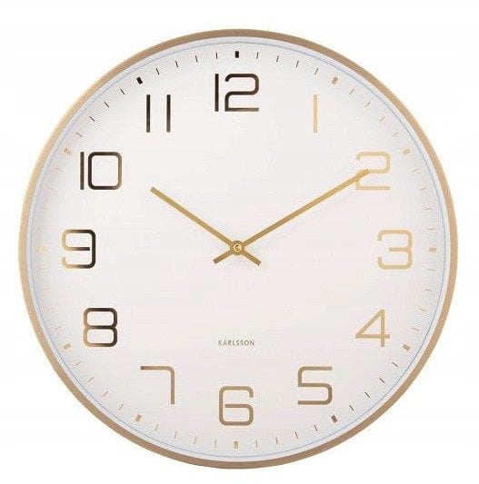 Karlsson Nástěnné hodiny ELEGANCE GLOW, O 40 cm