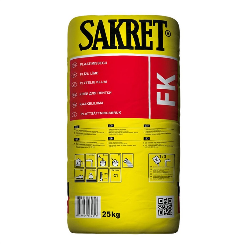 SAKRET Lepidlo na obklady FK C1, 25 kg
