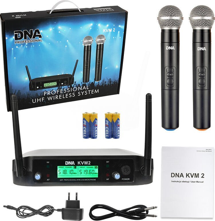 Bitmat Bezdrátový mikrofon DNA Radio DNA KVM 2, ozvučovací systém 518–542 MHz