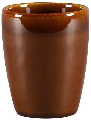 RAK KAMENOVÝ hrnek bez ucha 230 ml, jantarový