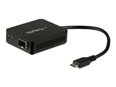 StarTech.com USB C to Fiber Optic Converter - Open SFP - 1000BASE-SX/LX - Windows / Mac / Linux - USB Ethernet Adapter - USB Network Adapter (US1GC30SFP) - Síťový adaptér - USB-C - 1000Base-LX/1000Bas