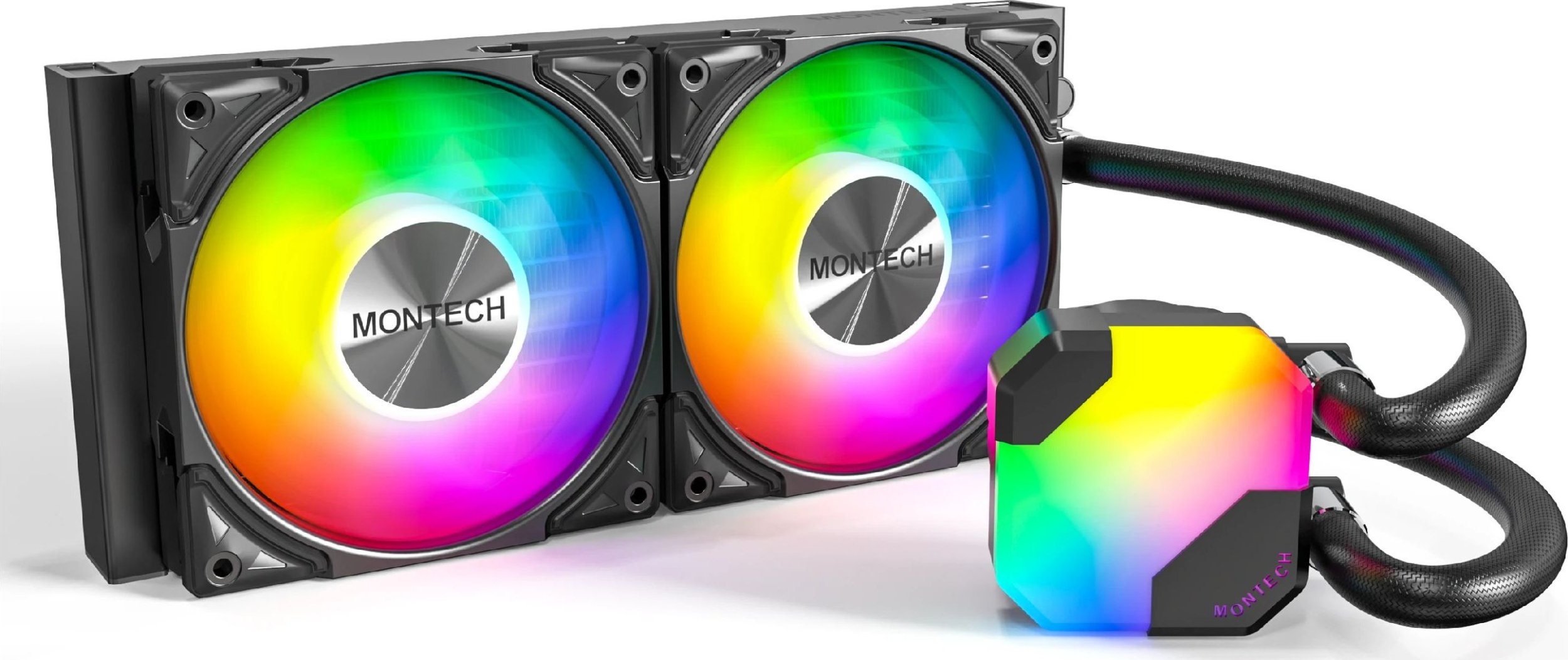 Montech Montech Hyper Flow ARGB AIO vodní chladič, černý - 240 mm