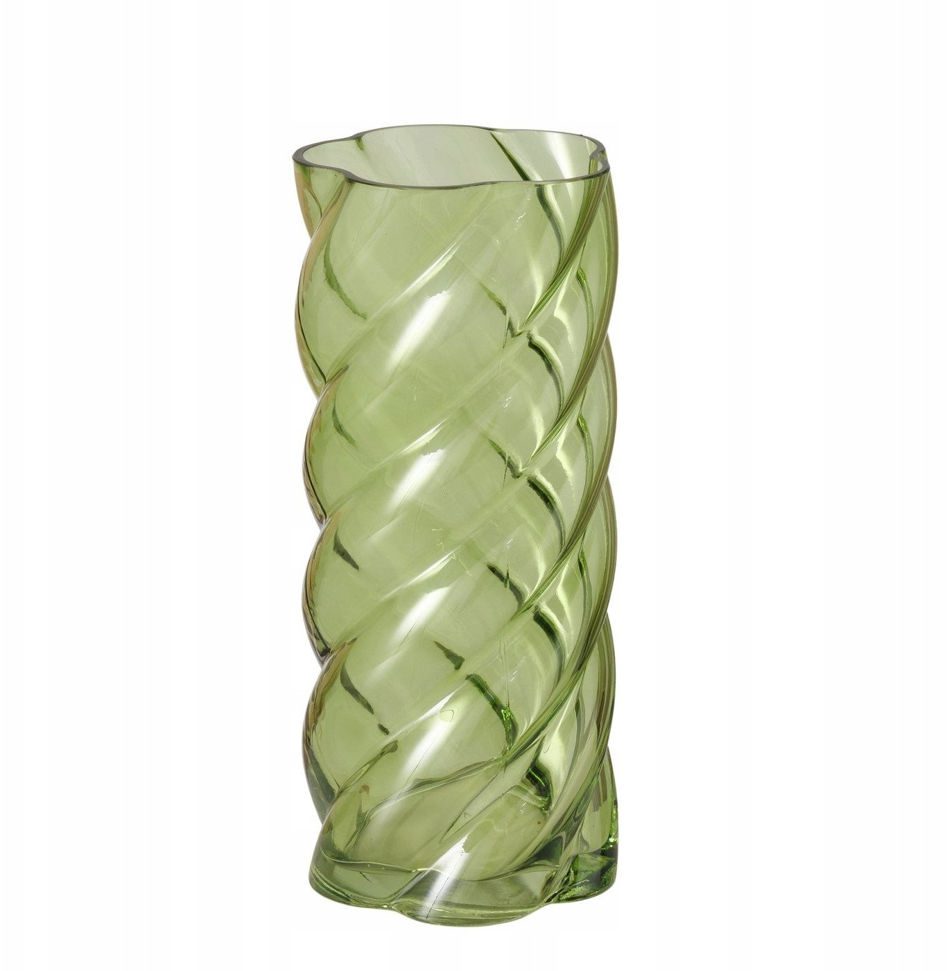 Boltze Lesklá skleněná váza CURVO, 30 cm