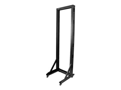 StarTech.com 42U Mobile Open Frame Network Rack with Wheels- 663lbs - 2 Post 19  Portable Rack for Computer, AV, Media, IT Equipment (2POSTRACK42) - Rozvadec stojanový open frame - 42U - kompatibilní