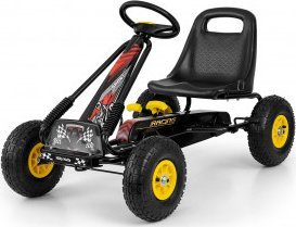 Dětská šlapací motokára Go-kart Milly Mally Thor černá