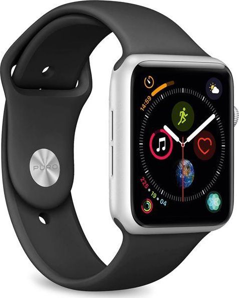 Puro PURO ICON Apple Watch Band - Elastický sportovní řemínek pro Apple Watch 38 / 40 mm (S / M a M / L) (černý)