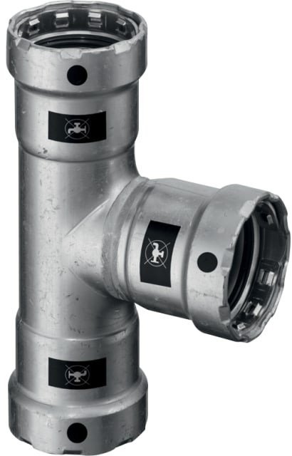 Viega T-kus 1/2 x 1/2 x 1/2 ocel / pozinkovanýTrubní spojka