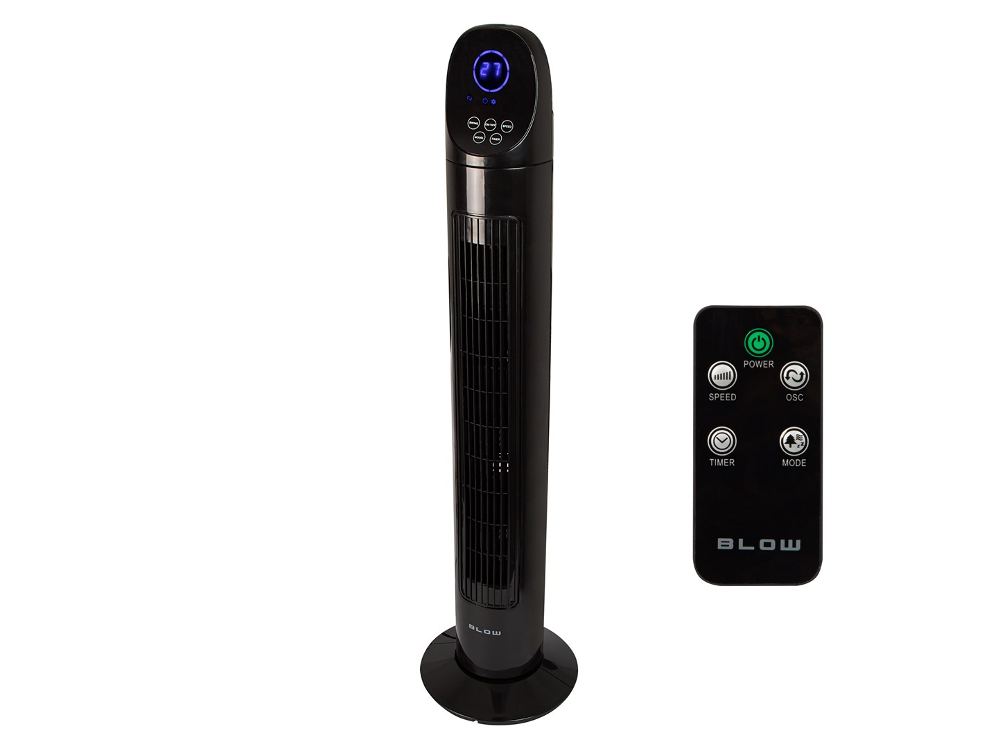 Blow Věžový ventilátor 90W - sloupový ventilátor s dálkovým ovládáním