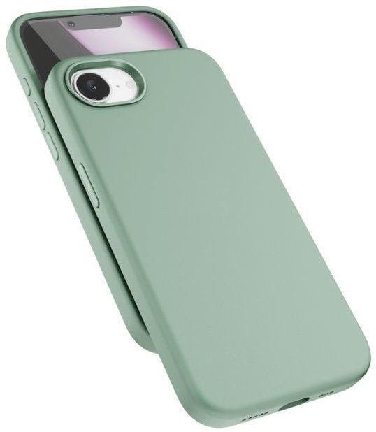 Epico Mag+ Silicone Case Pro pro iPhone 16e - Mátově zelená