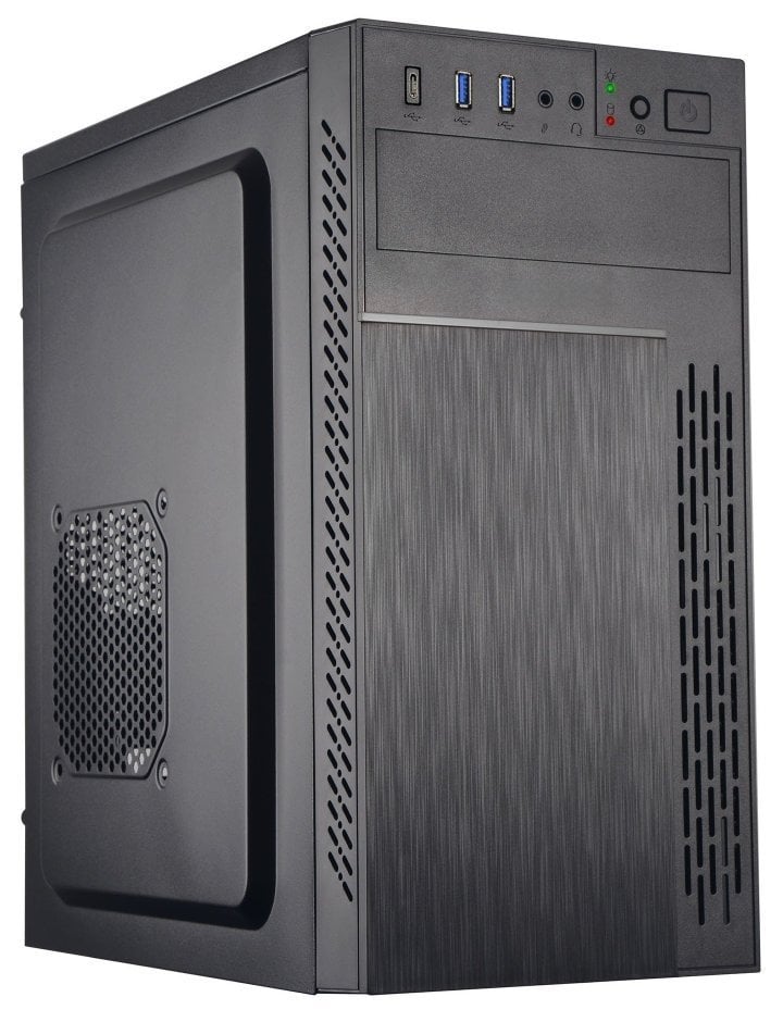EUROCASE MidT ML M6-505B / mATX / bez zdroje / 2x USB 3.0 / USB-C / černá