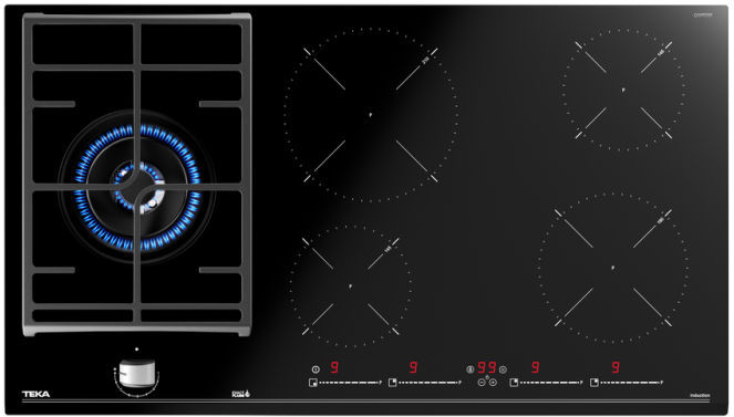 Varná doska Teka TEKA Indukčná plynová varná doska JZC 95314 ABC BK (E4)