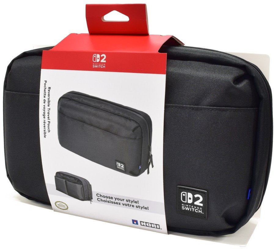 HORI Nintendo Switch 2 Reversible Travel Pouch, Black