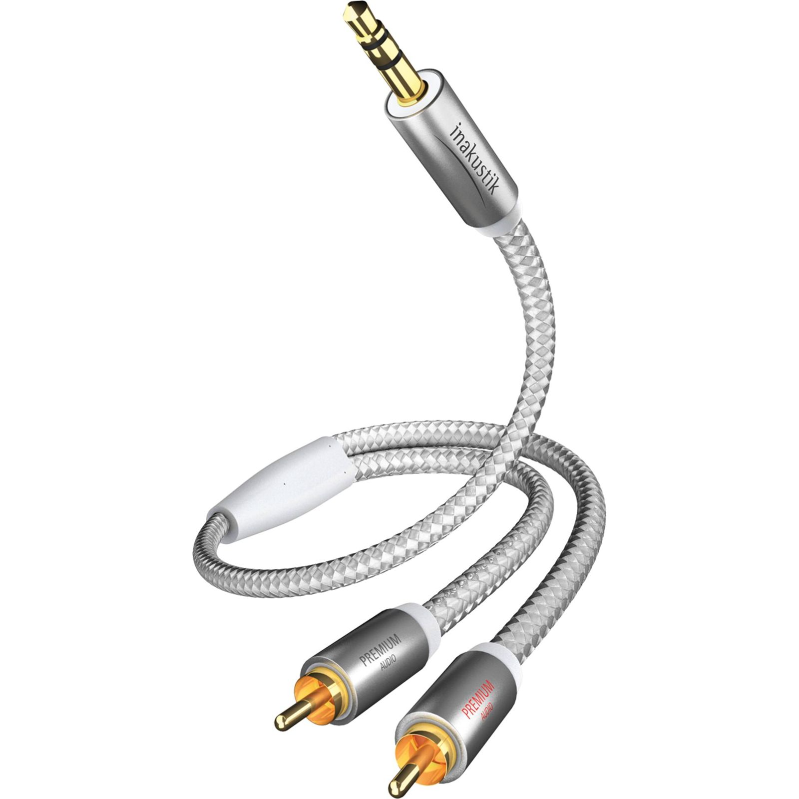 in-akustik Premium Audio kabel 3,5 mm Jack - Cinch 1,5 m