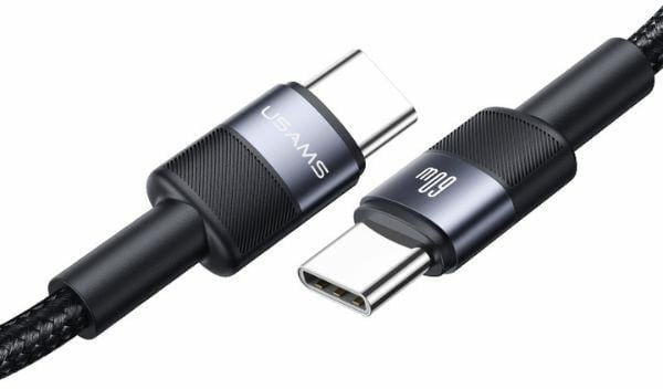 Usams Sada kabelů USB-C na USB-C, 30 ks, 60W, 1,2 m, opletený, SJ724ZJ01 (US-SJ724) SADA 30 KS