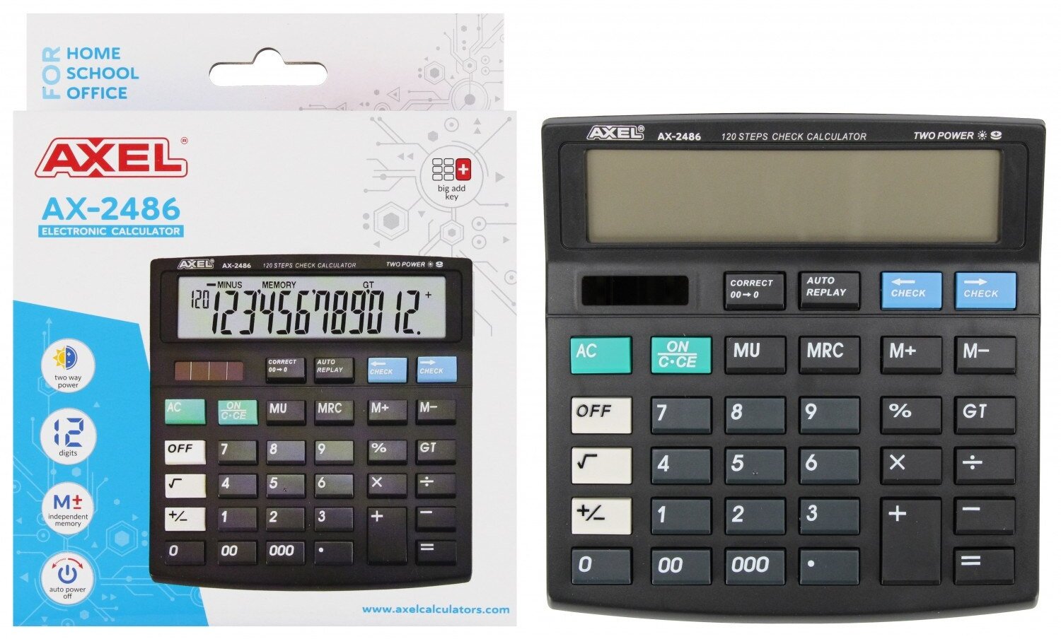 Axel Kalkulačka AX-2486 PUD 50/100