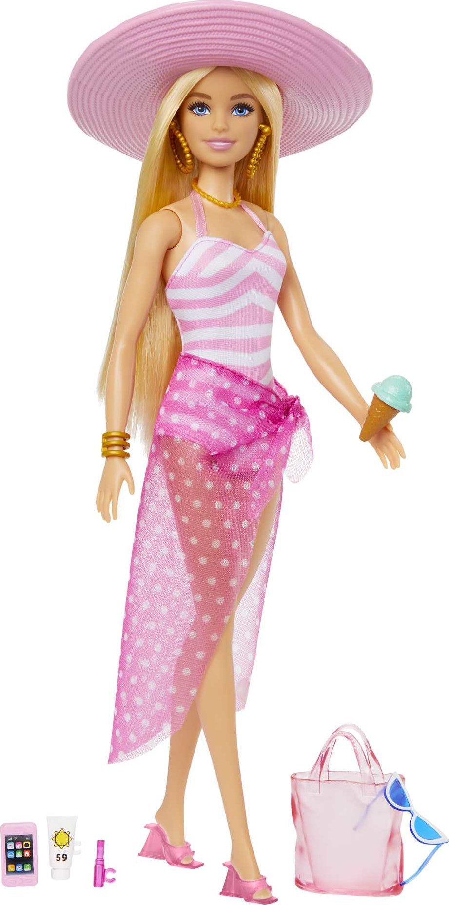 Mattel Panenka Barbie - Den na pláži (HPL73)