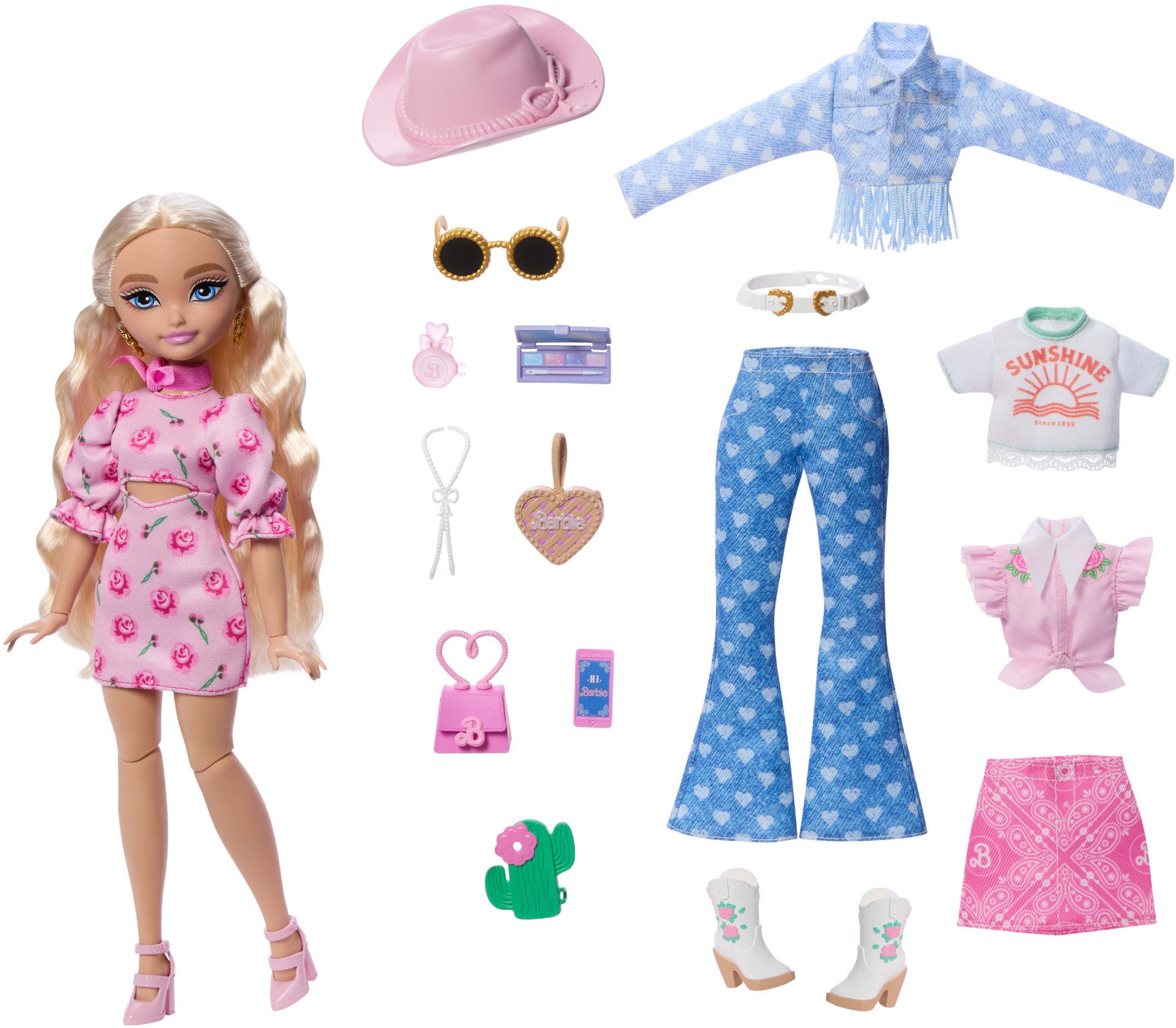 Mattel Barbie Dream Besties Malibu panenka - Festivalové styly (JGH87)