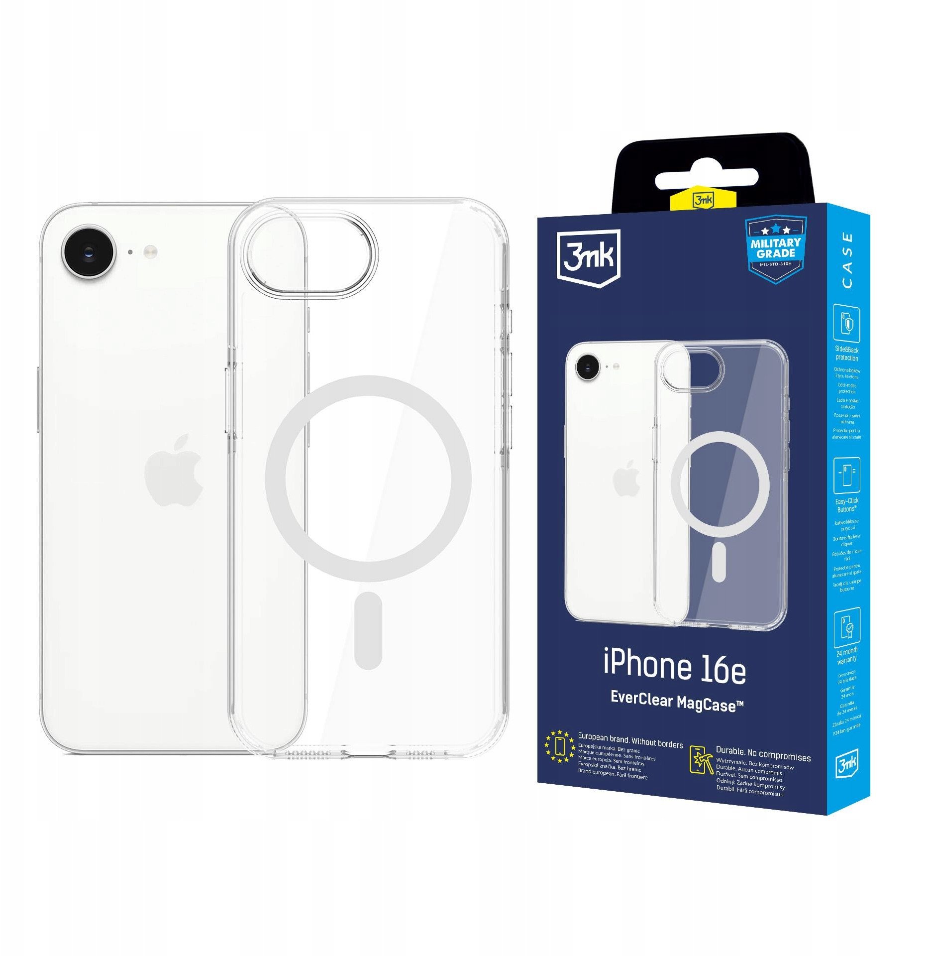 3MK Pouzdro EverClear MagCase pro Apple iPhone 16e