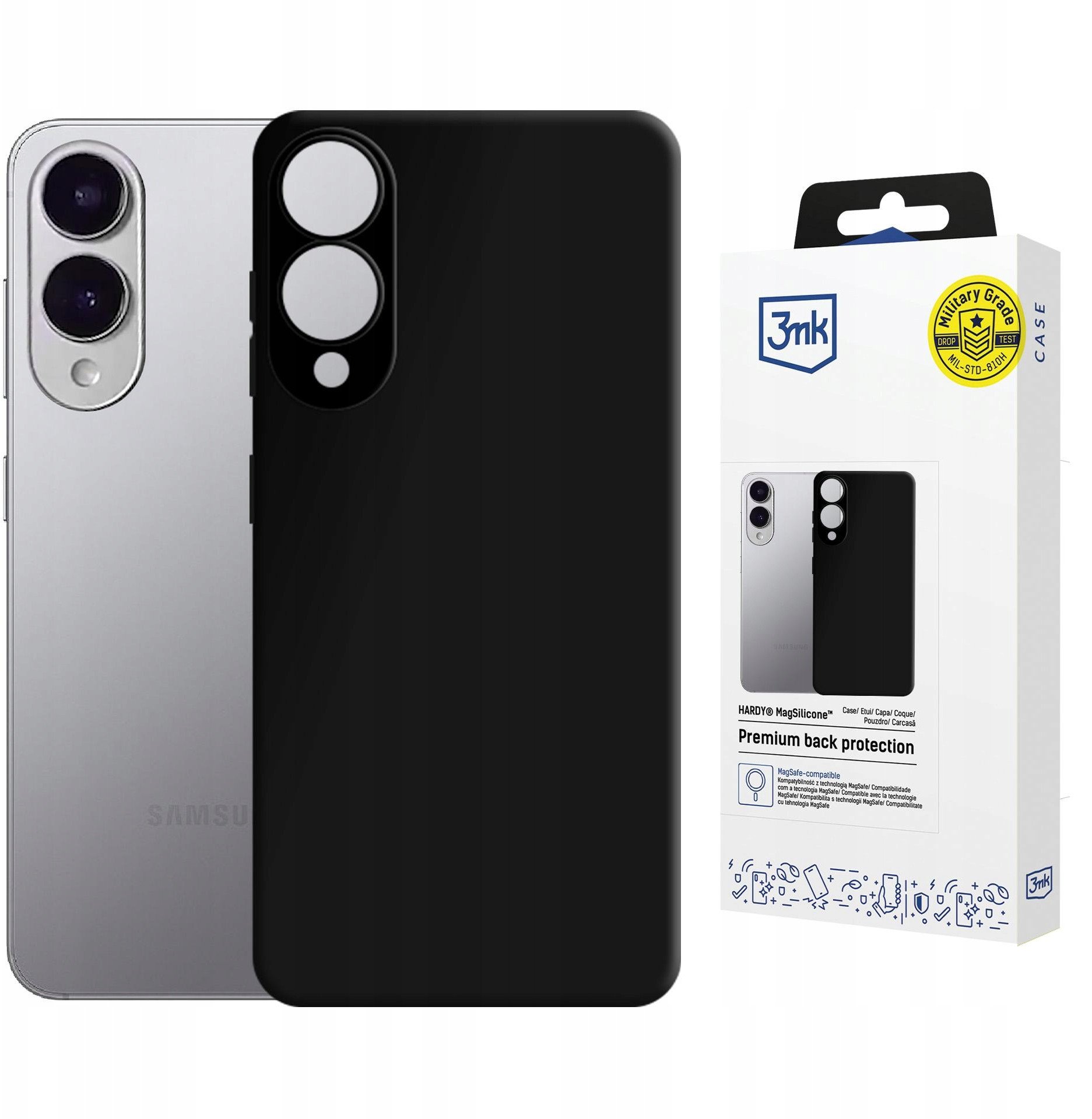 3mk Hardy MagSilicone pro Samsung Galaxy S25 Edge Black