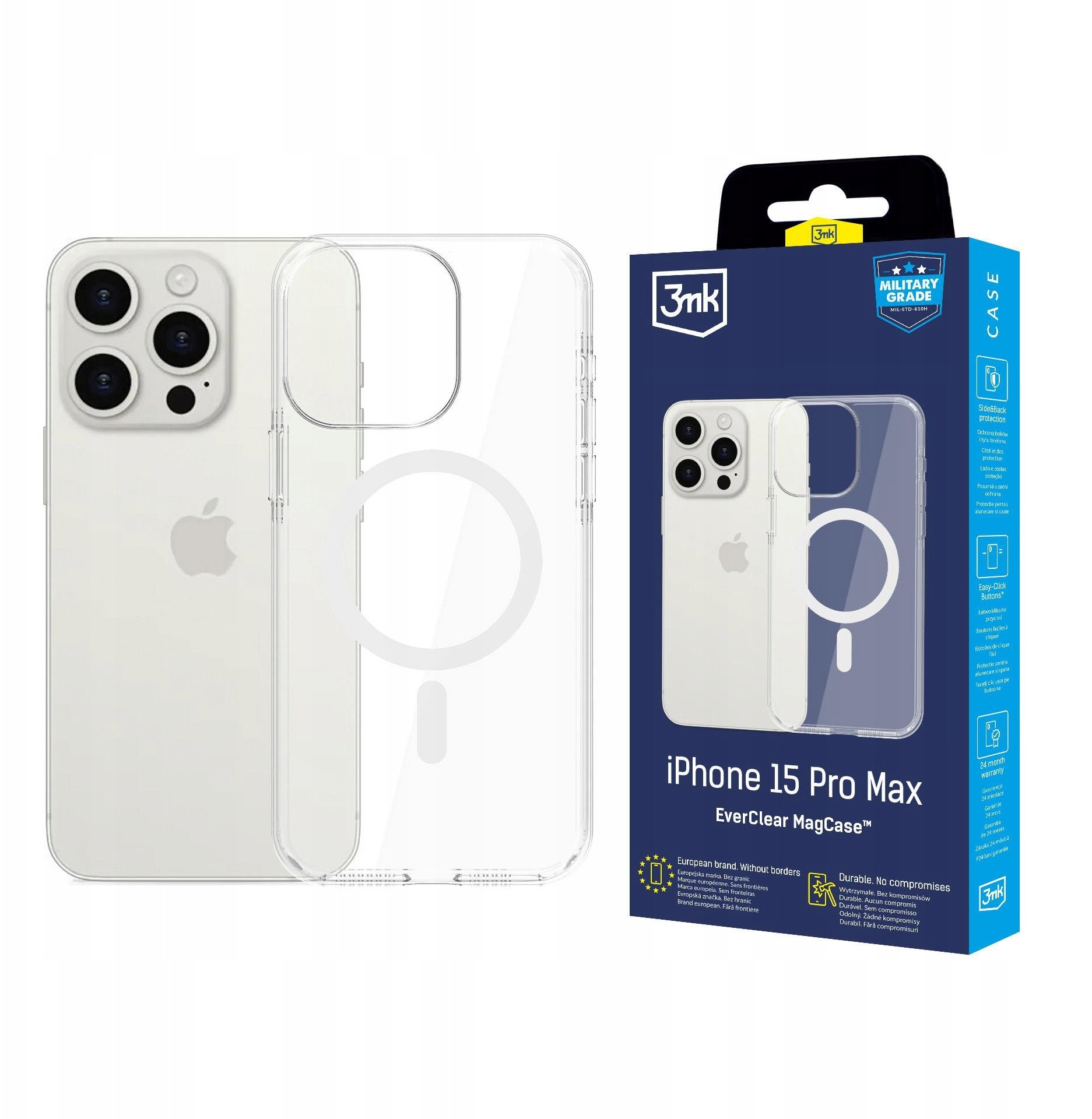 3MK Kryt EverClear MagCase pro Apple iPhone 15 Pro Max