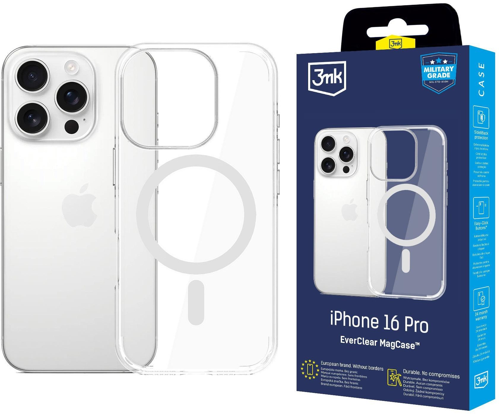 3MK Kryt EverClear MagCase pro Apple iPhone 16 Pro