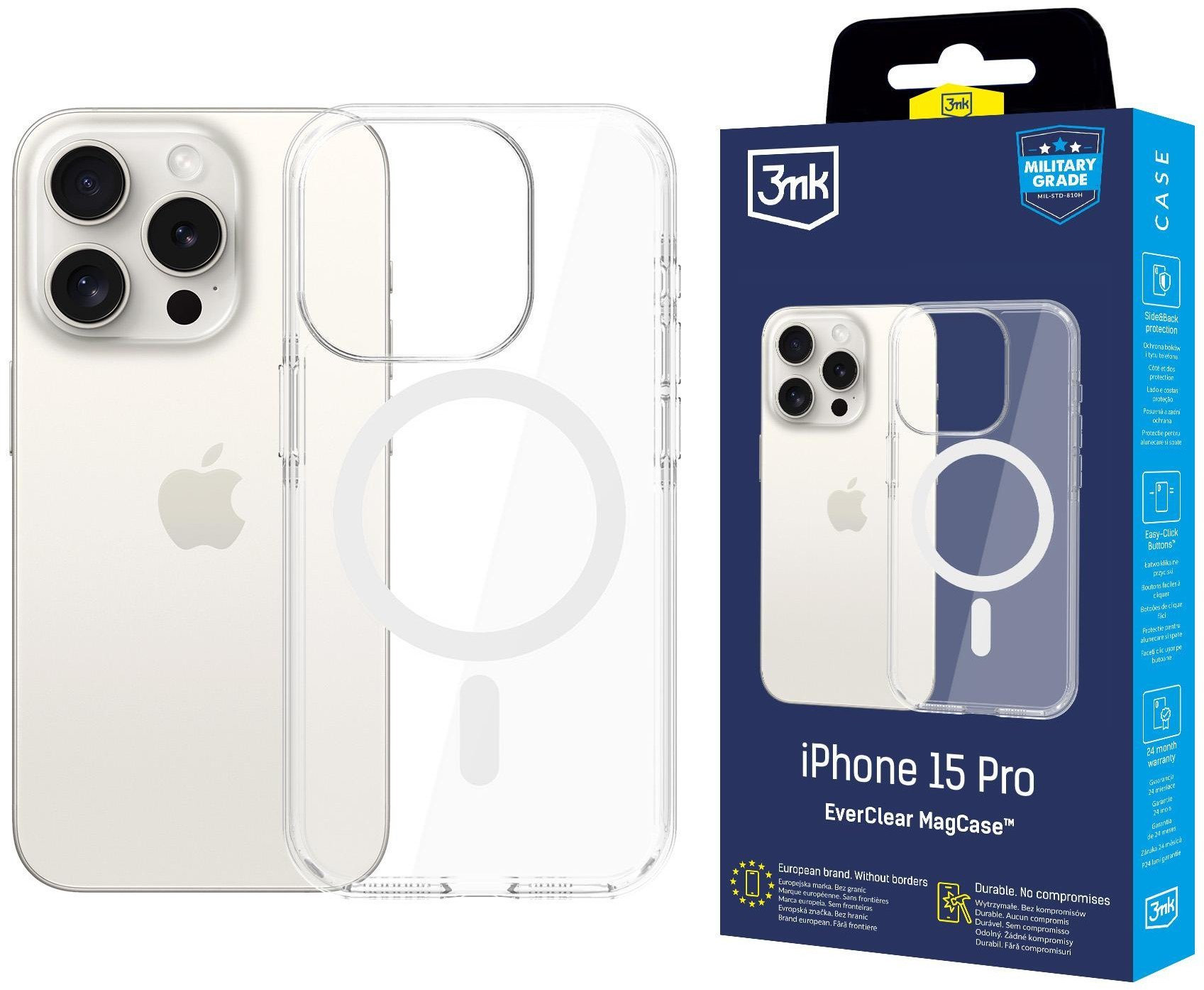 3MK Kryt EverClear MagCase pro Apple iPhone 15 Pro