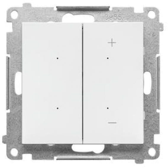 Kontakt-Simon Stmívač Kontakt Simon pro stmívatelné LED, klíčový modul 230V Stmívač Simon 55 bílý matný TESL1W.01/111