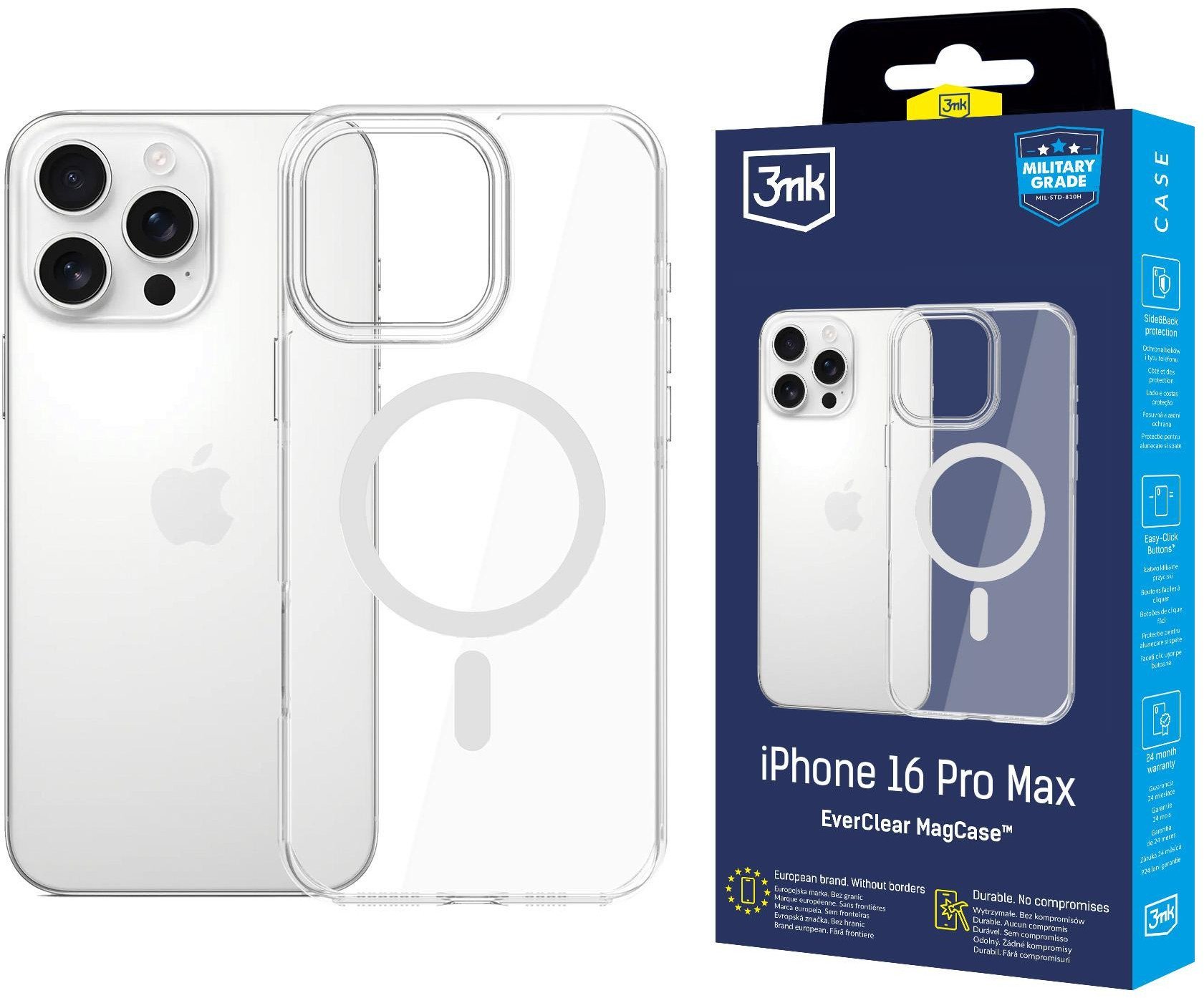 3MK Kryt EverClear MagCase pro Apple iPhone 16 Pro Max