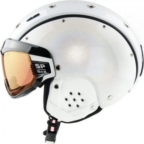 Casco Lyžařská helma CASCO SP-6 s clonou VAUTRON Special, bílá, Chameleon M