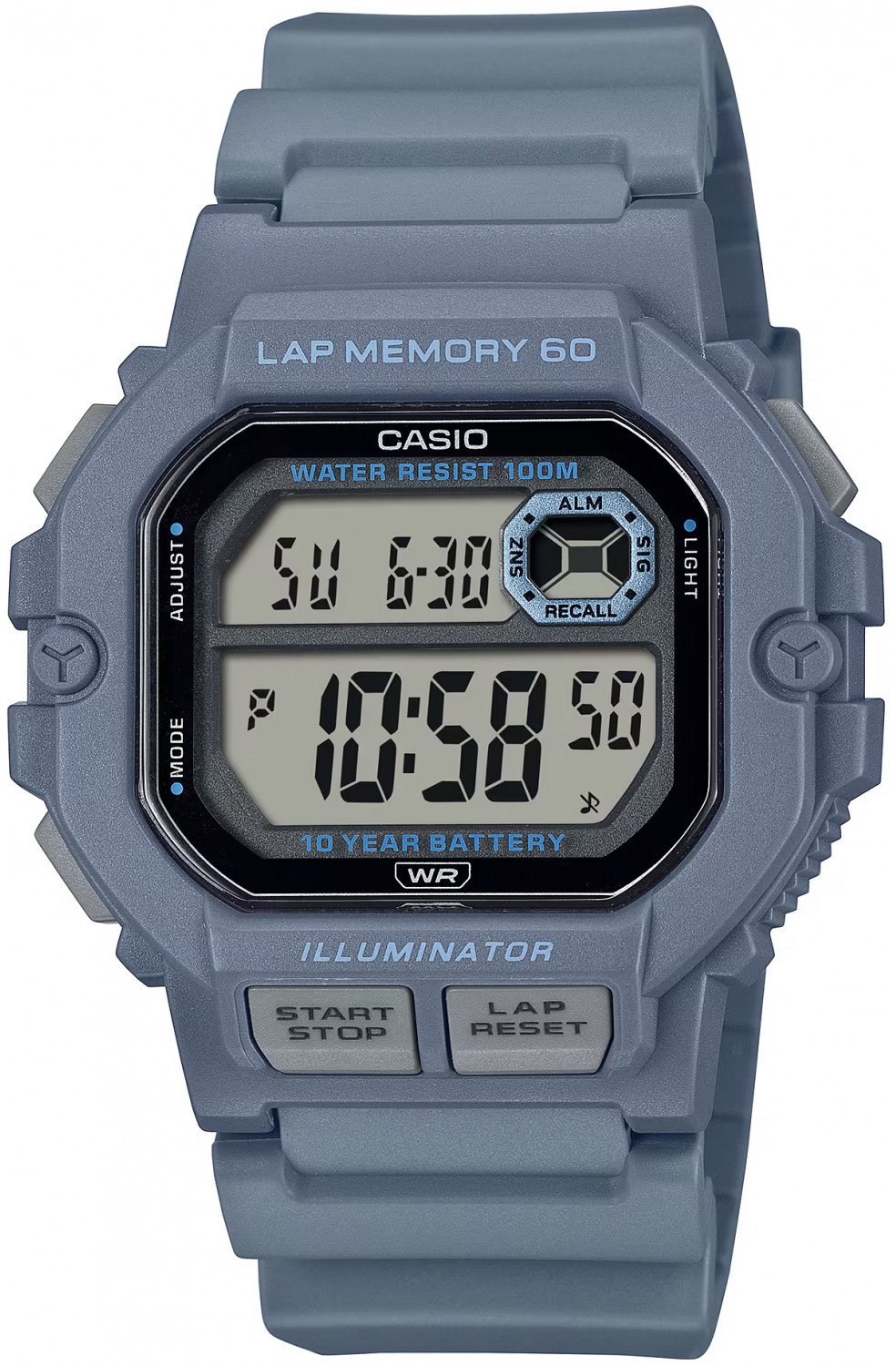 Casio Pánské hodinky WS-1400H-2AVEF šedé barvy