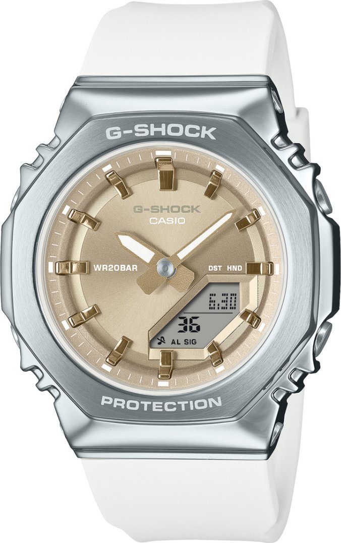 G-SHOCK Hodinky Casio GM-S2110-7A9ER 200m bílé