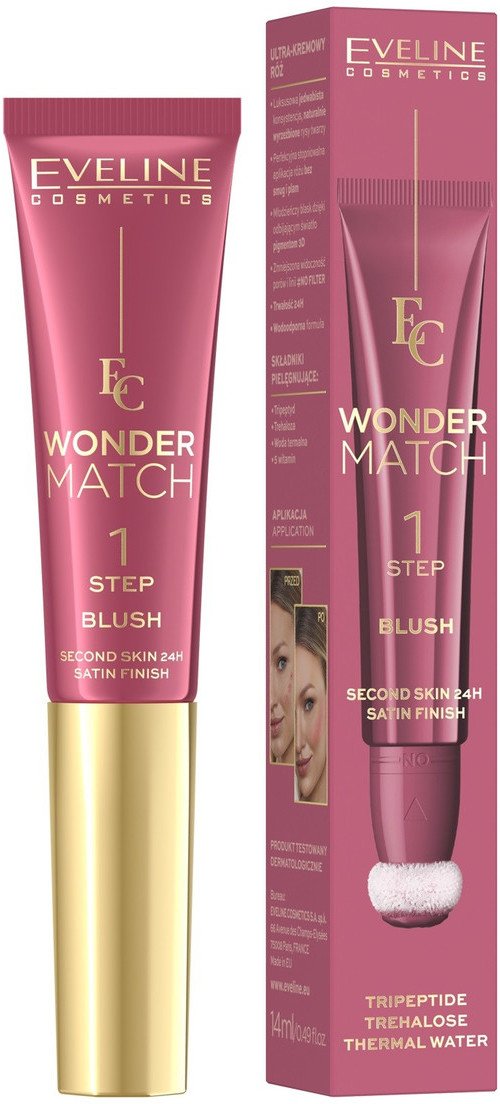 Eveline Wonder Match Ultra krémová tvářenka v tubě s aplikátorem 01 14ml
