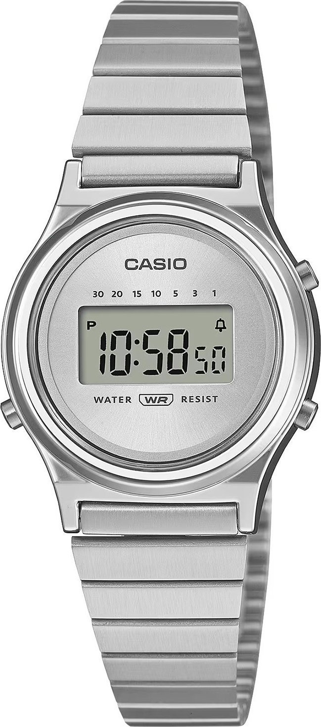 Casio Vintage Dámské hodinky Casio LA700WE-7AEF, stříbrné, vintage