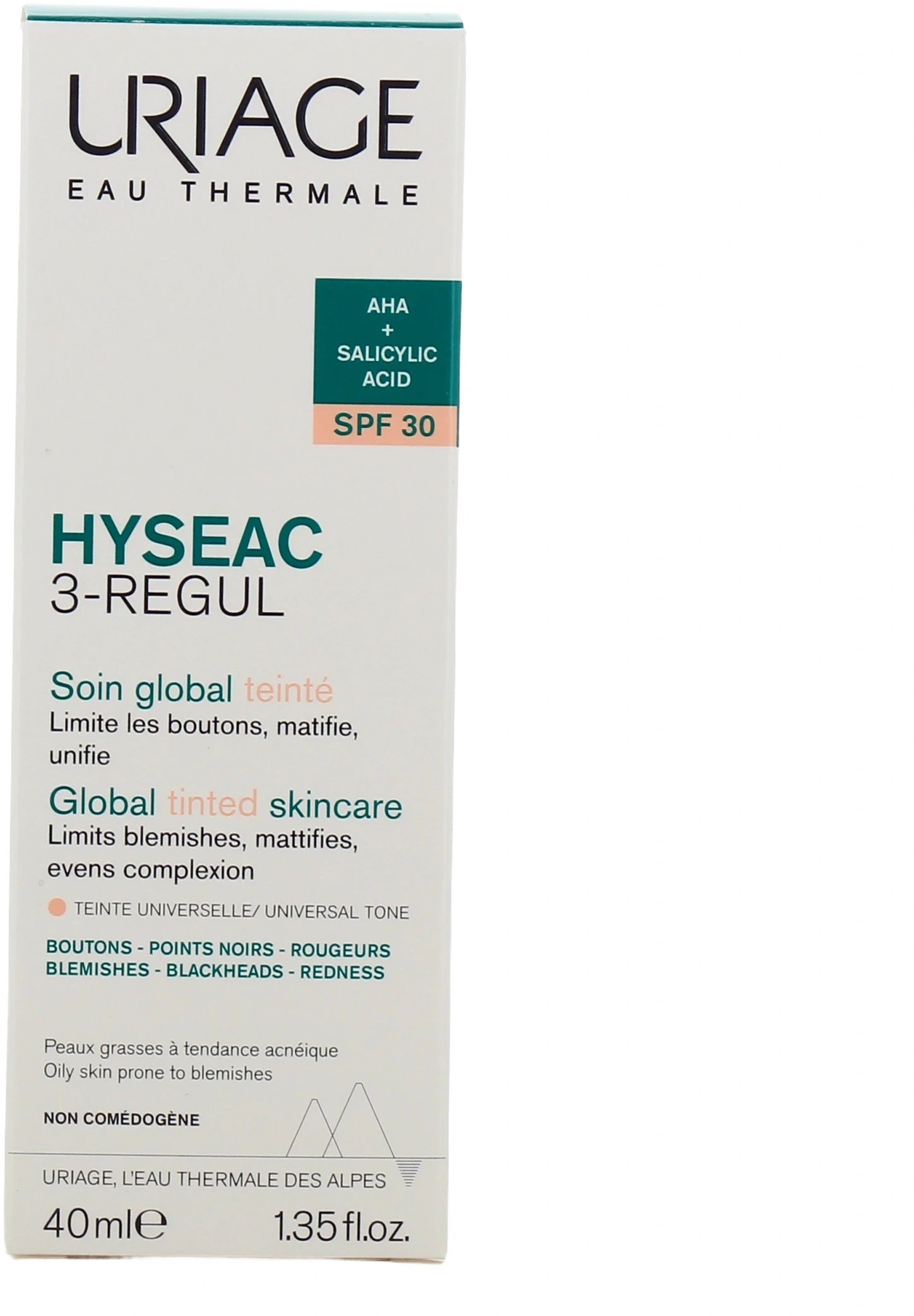 Uriage _Hyseac 3-Regul Global Tinted Care komplexní tónovací péče proti nedokonalostem pleti SPF30 40ml