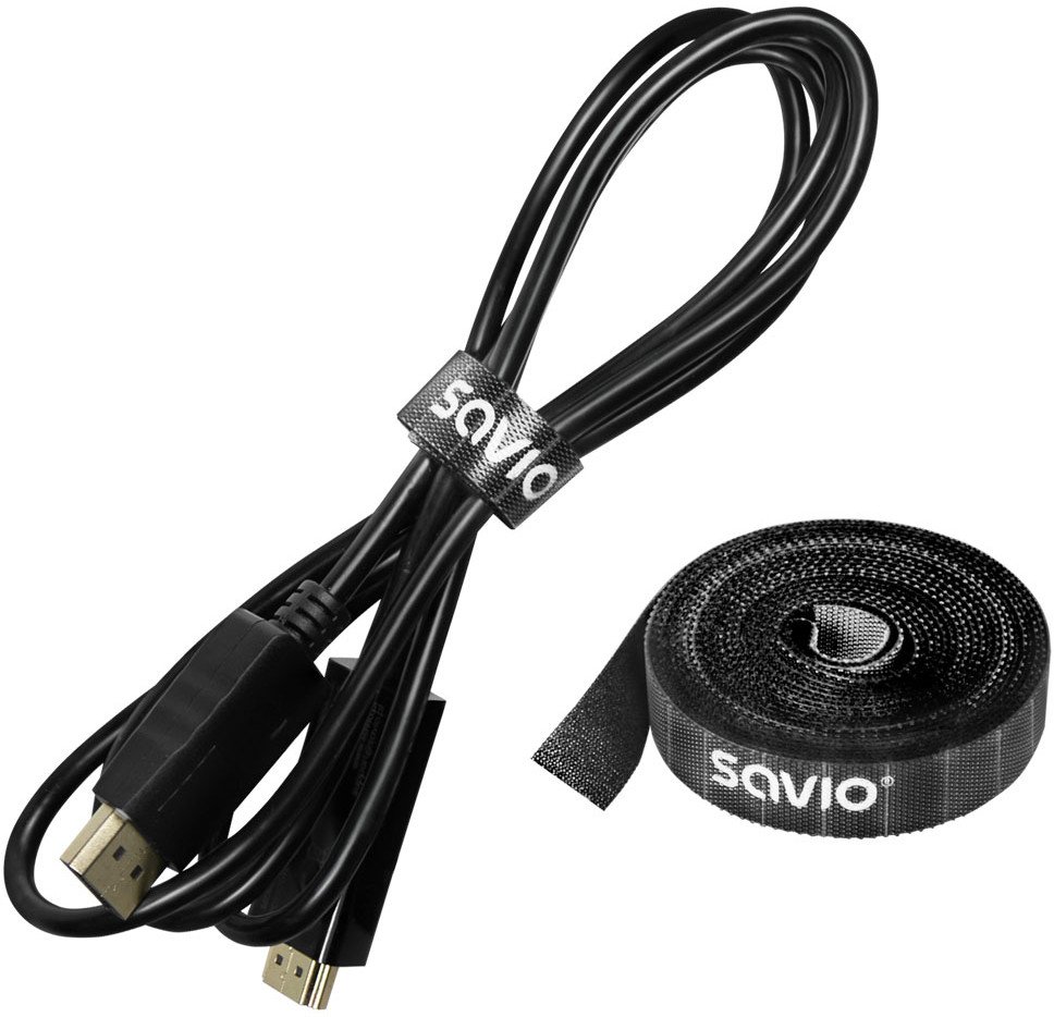 Savio Organizér kabelů, páska, suchý zip, šířka 14 mm, 10 m OC-07