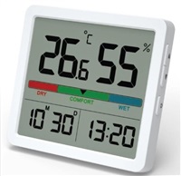 WG - Digitální teploměr s vlhkoměrem WG5, bílá