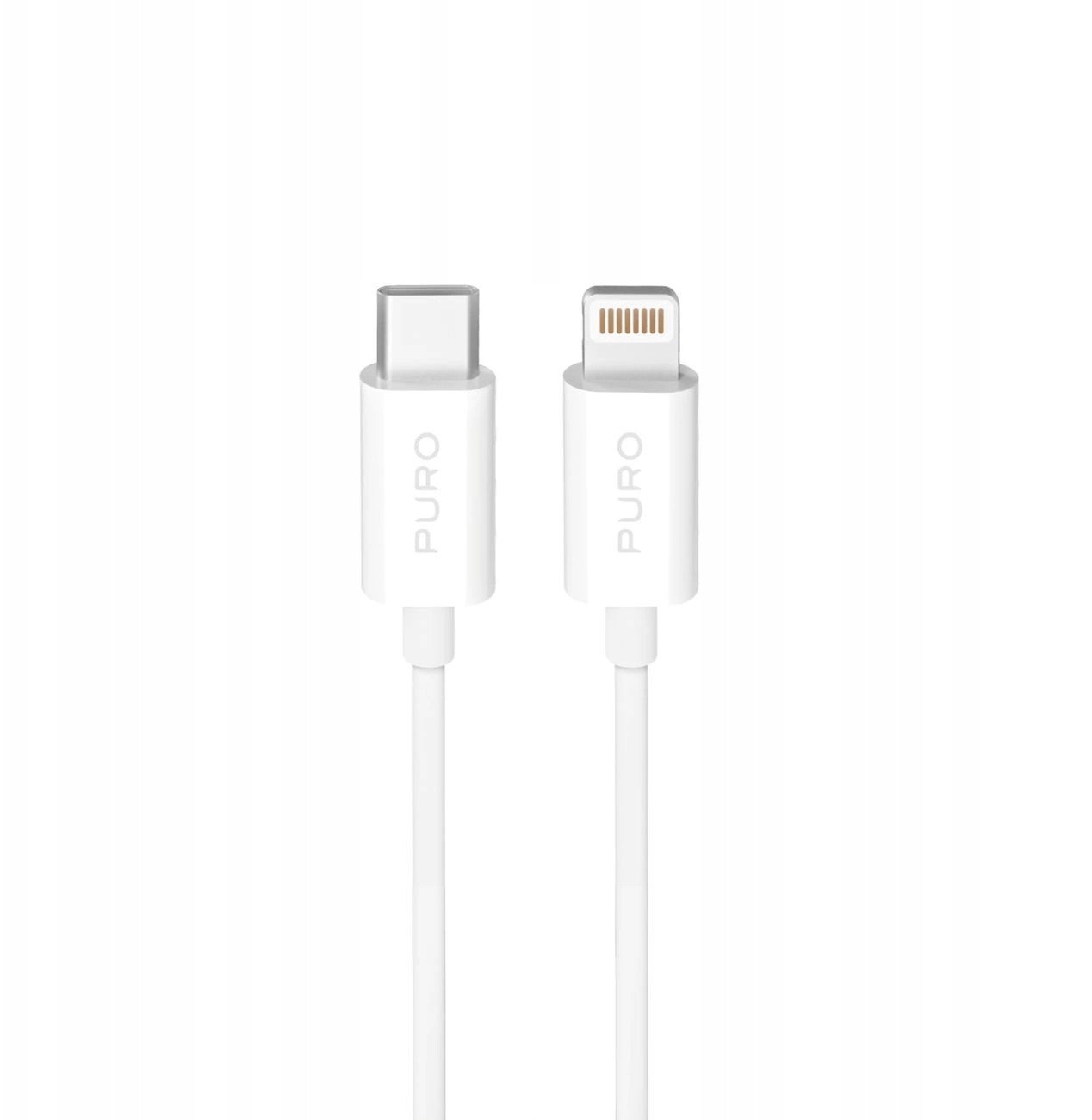 Puro Kabel TPE 20W USB-C - Lightning 3m - bílý