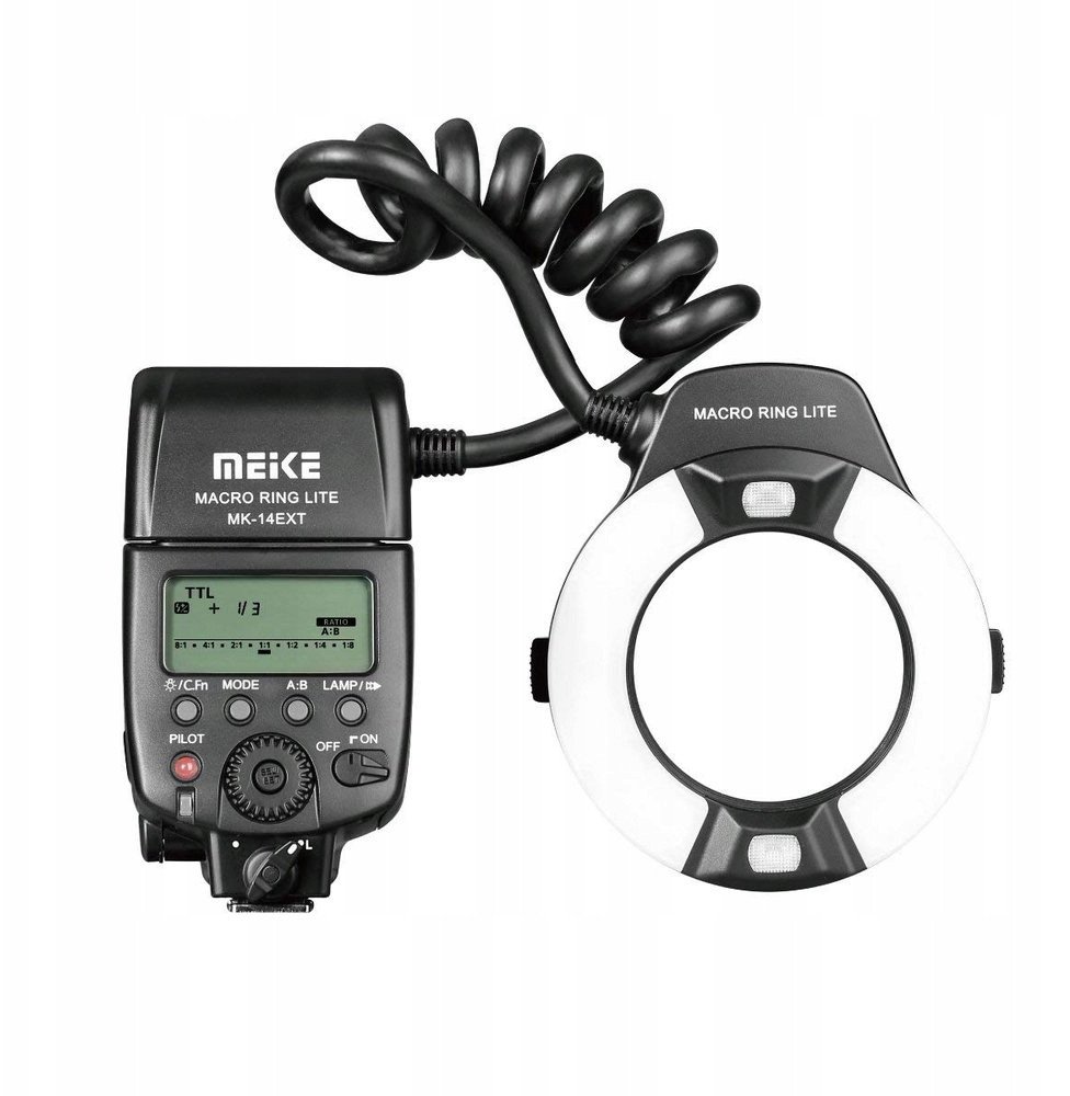 MeiKe TTL makro blesk LED pro Nikon / Mk-14ext-n