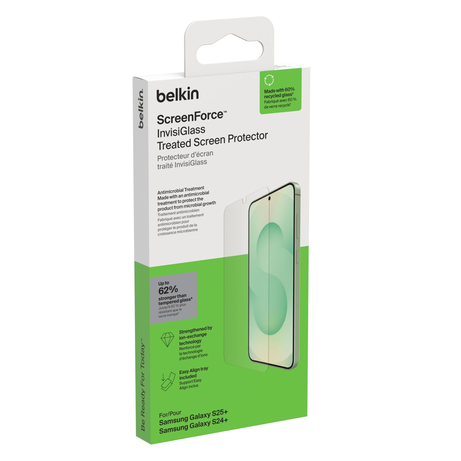Belkin ScreenForce Invisiglass Samsung S25+            OVB049hq