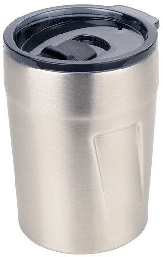 Troika Thermobecher ESPRESSO DOPPIO silberfarben