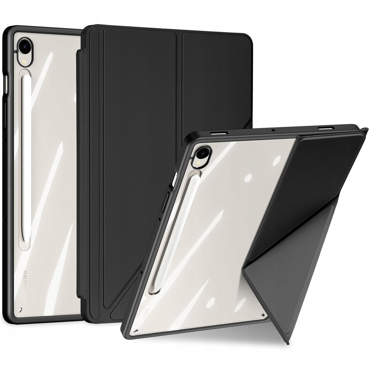 Dux Ducis Pouzdro Magi s držákem stylusu pro Samsung Galaxy Tab S10 FE/S9/S9 FE - černé