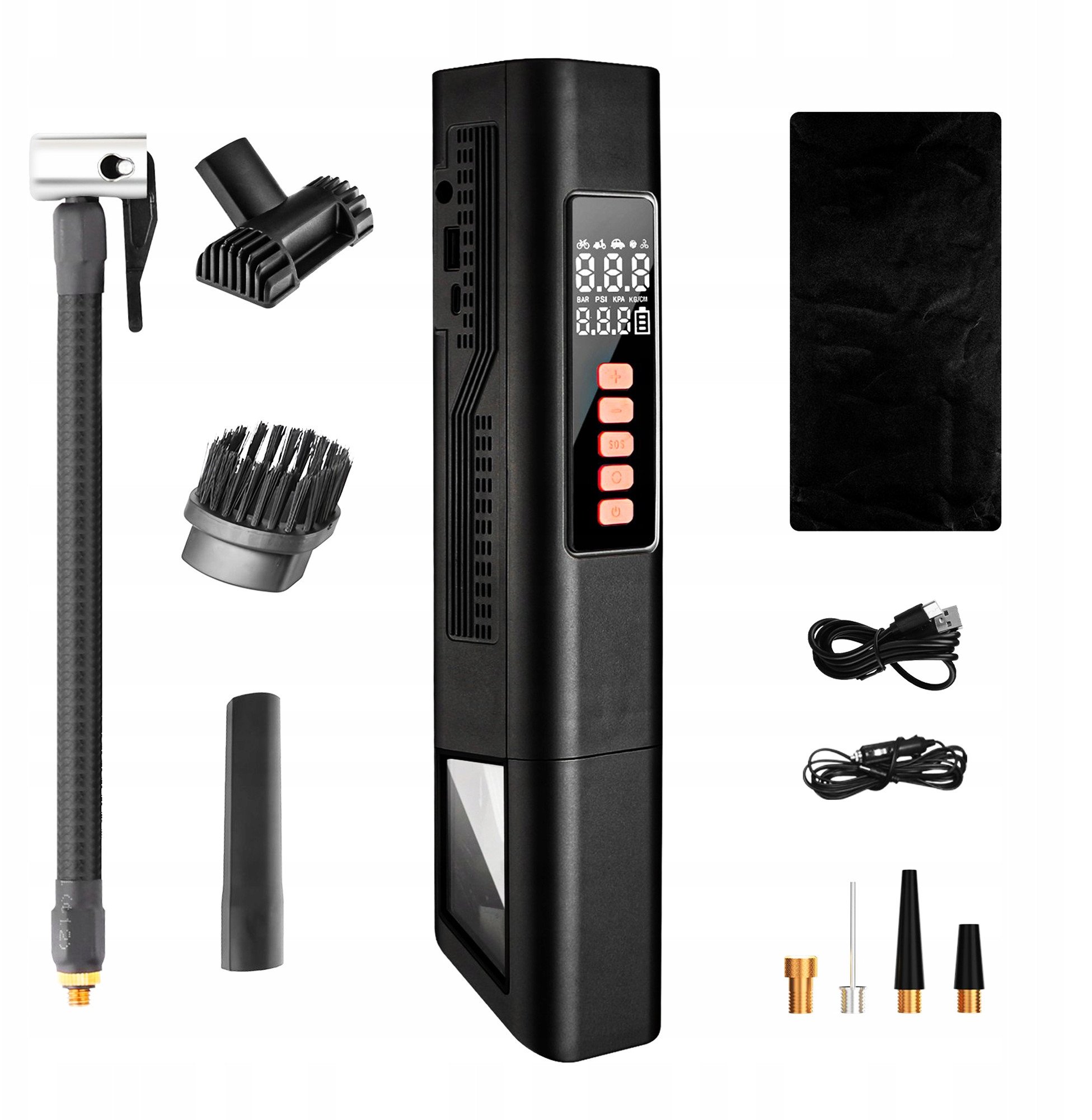 ExtraLink | Vysavač do auta | s kompresorem 2v1 12V USB
