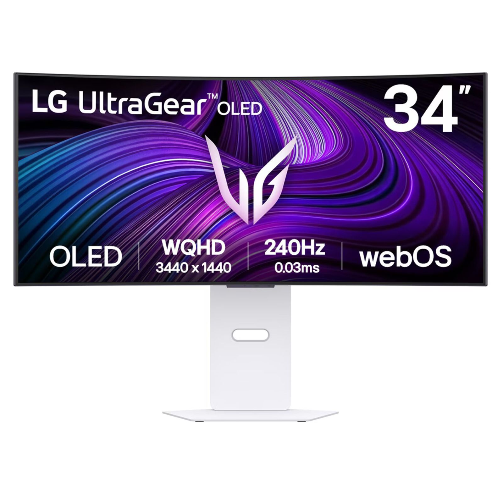 LG MT OLED 34  34GX90SA-W OLED panel, Smart, 3440x1440, 240Hz, 2xHDMI, DP, USB 3.0, nast výška, G-sync